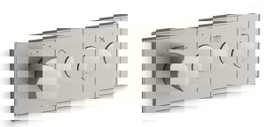 Four Handle Thermostatic Valve Trim in Vibrant Brushed Nickel